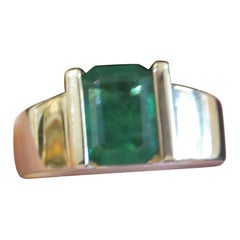 NWT $27, 424 Rare Important GIA 18KT Gold Large 1.60CT Gorgeous Emerald Ring