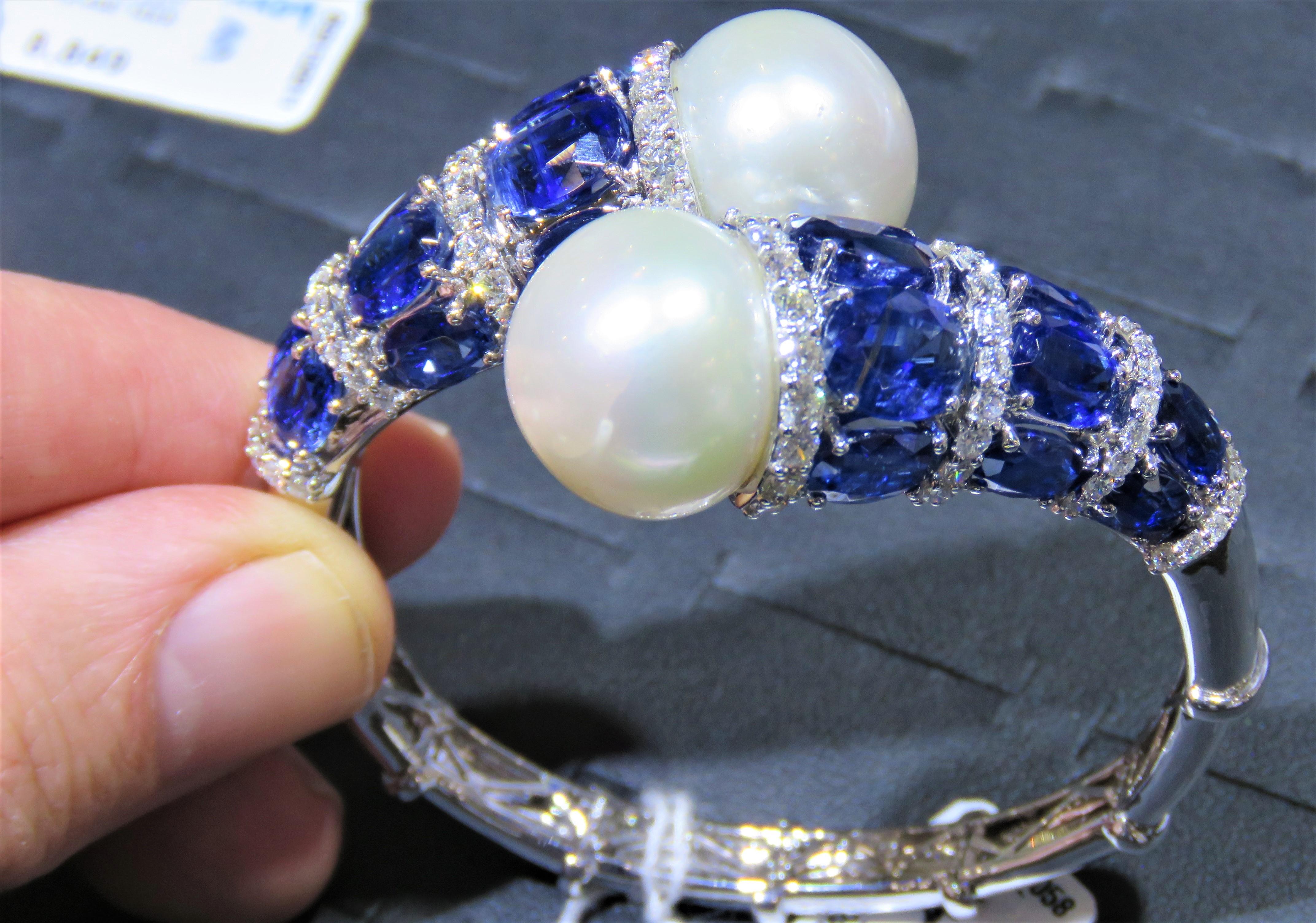 natural blue pearl