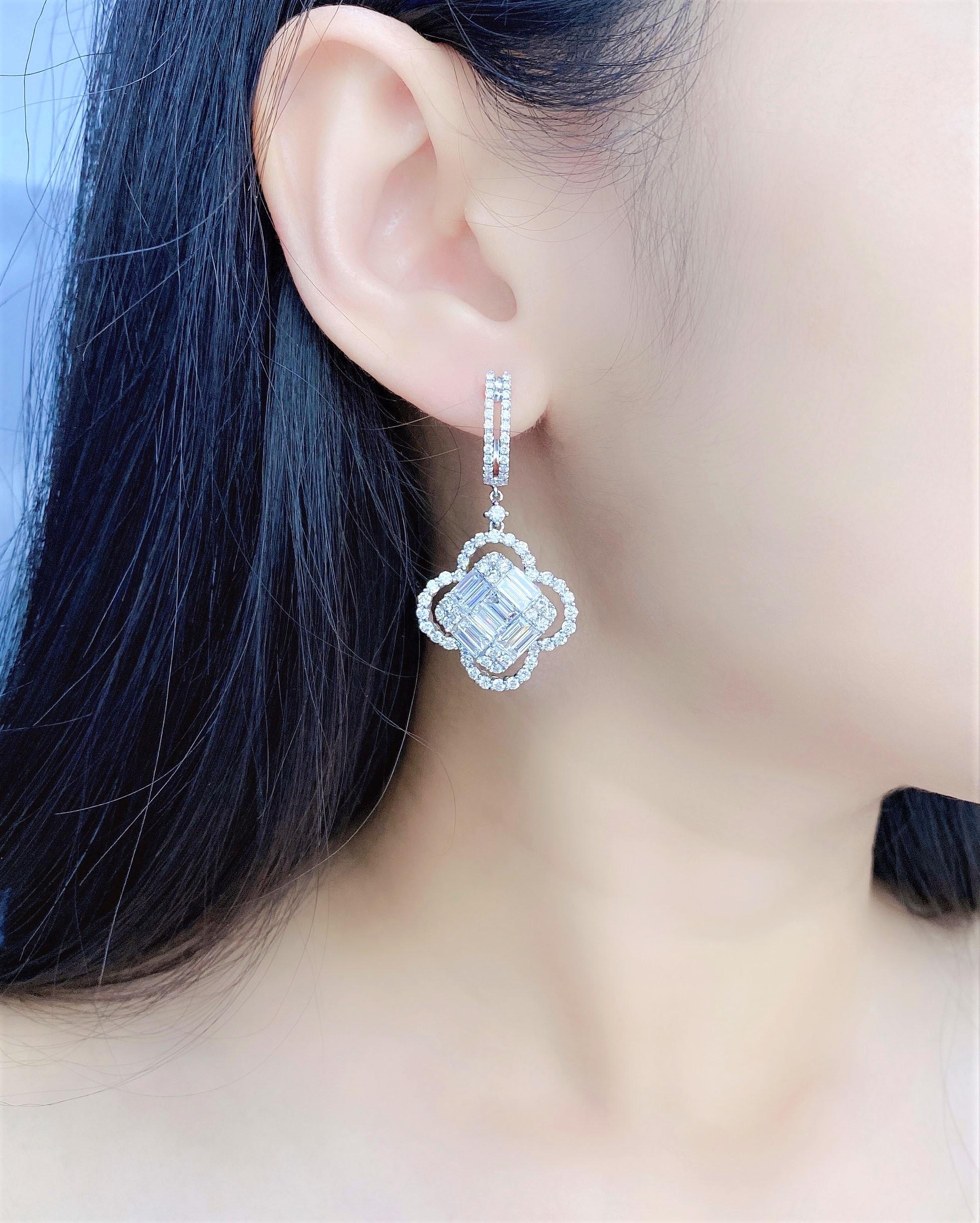 huge diamond earrings