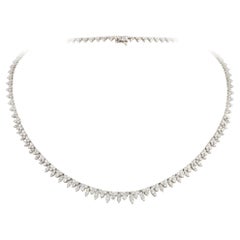 NWT $30, 000 Gorgeous 18KT Gold Fancy Diamond Fringe Necklace Approx 6CTS