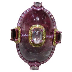 NEU $30, 500 Seltener 18KT Gold Fancy Großer 63ct Roter Turmalin Spinell-Ring, Sonderanfertigung
