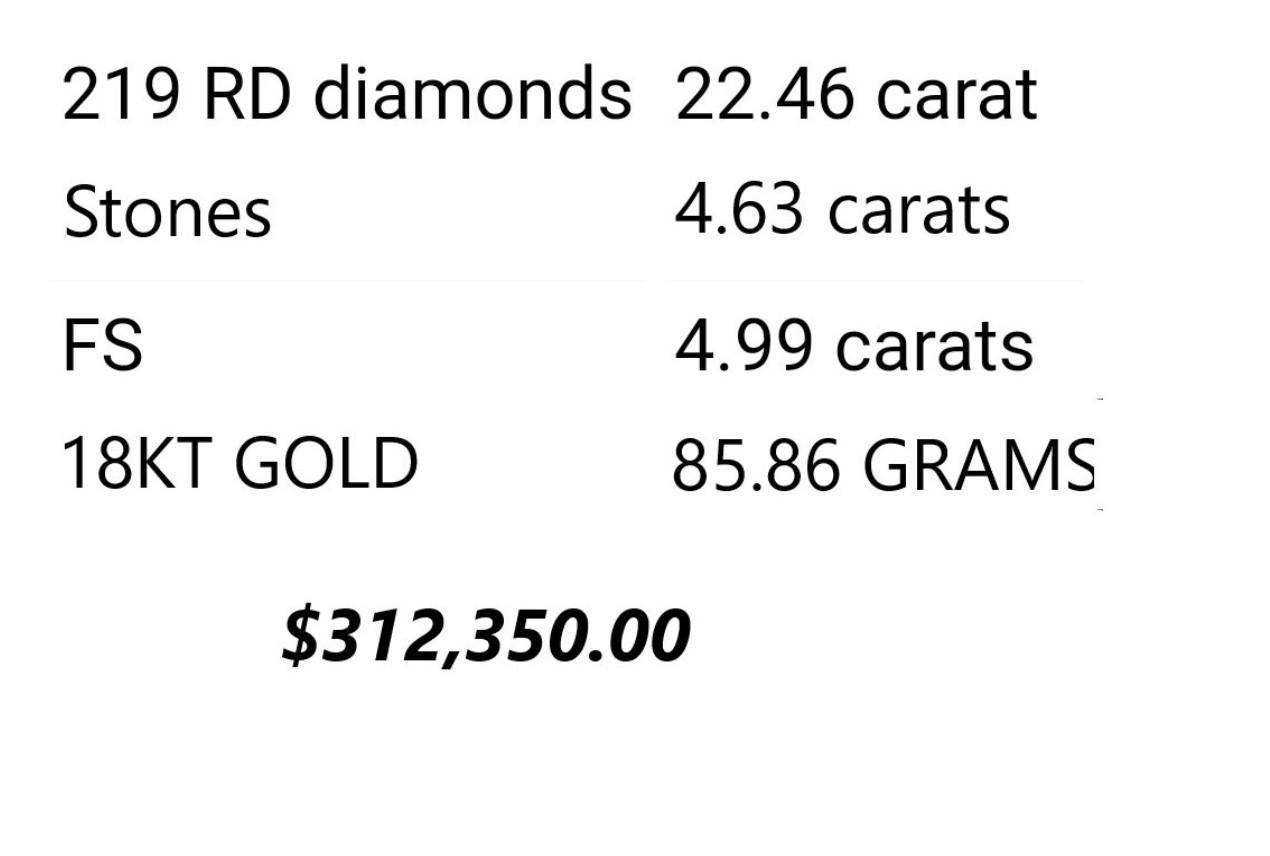 NWT $312, 350 Importante collana di diamanti da 32 carati in 18 carati, splendidamente scintillante in vendita 2