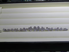 NWT $36, 000 18KT Gold Fancy Multi Flower Diamond Strand Bracelet