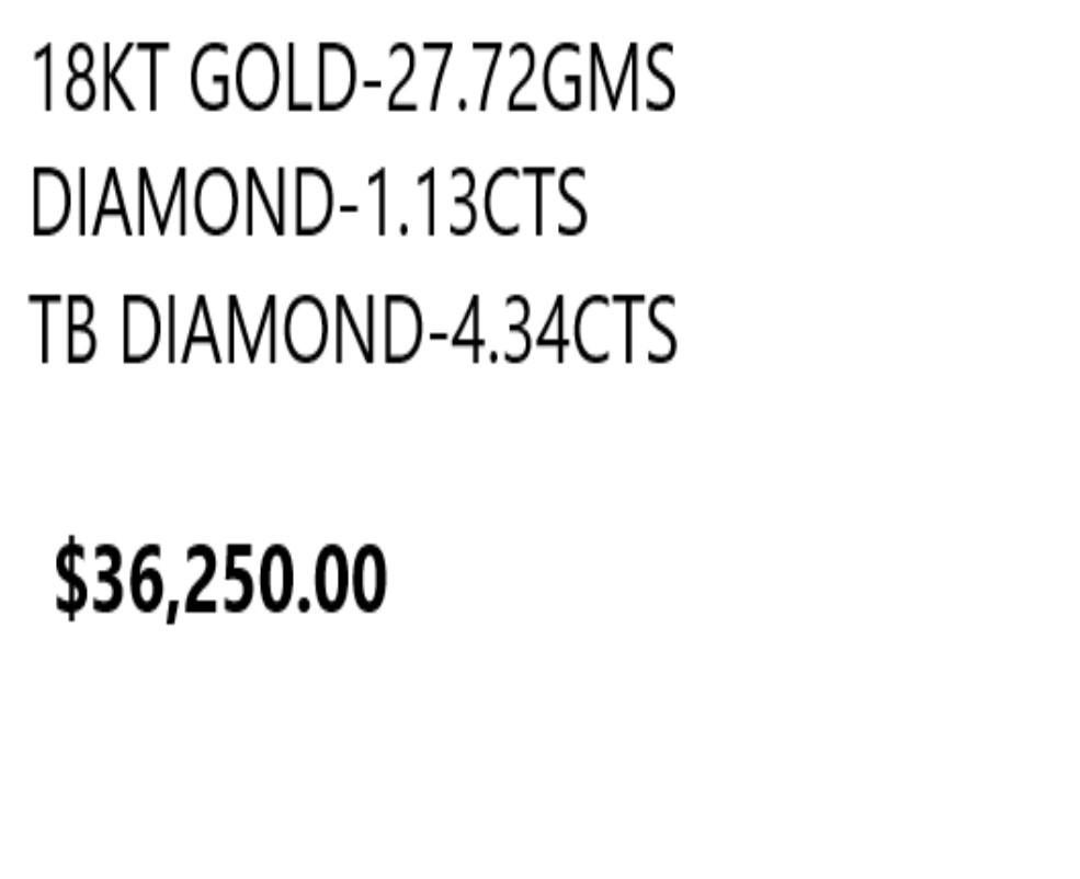 NWT $36, 500 Collana di diamanti 18KT Fancy Large 5.50CTS Outstanding Fancy In condizioni Nuovo in vendita a New York, NY