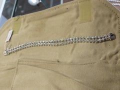 NWT $36, 800 Important Fancy 18KT Gold Double Strand Diamond Tennis Bracelet