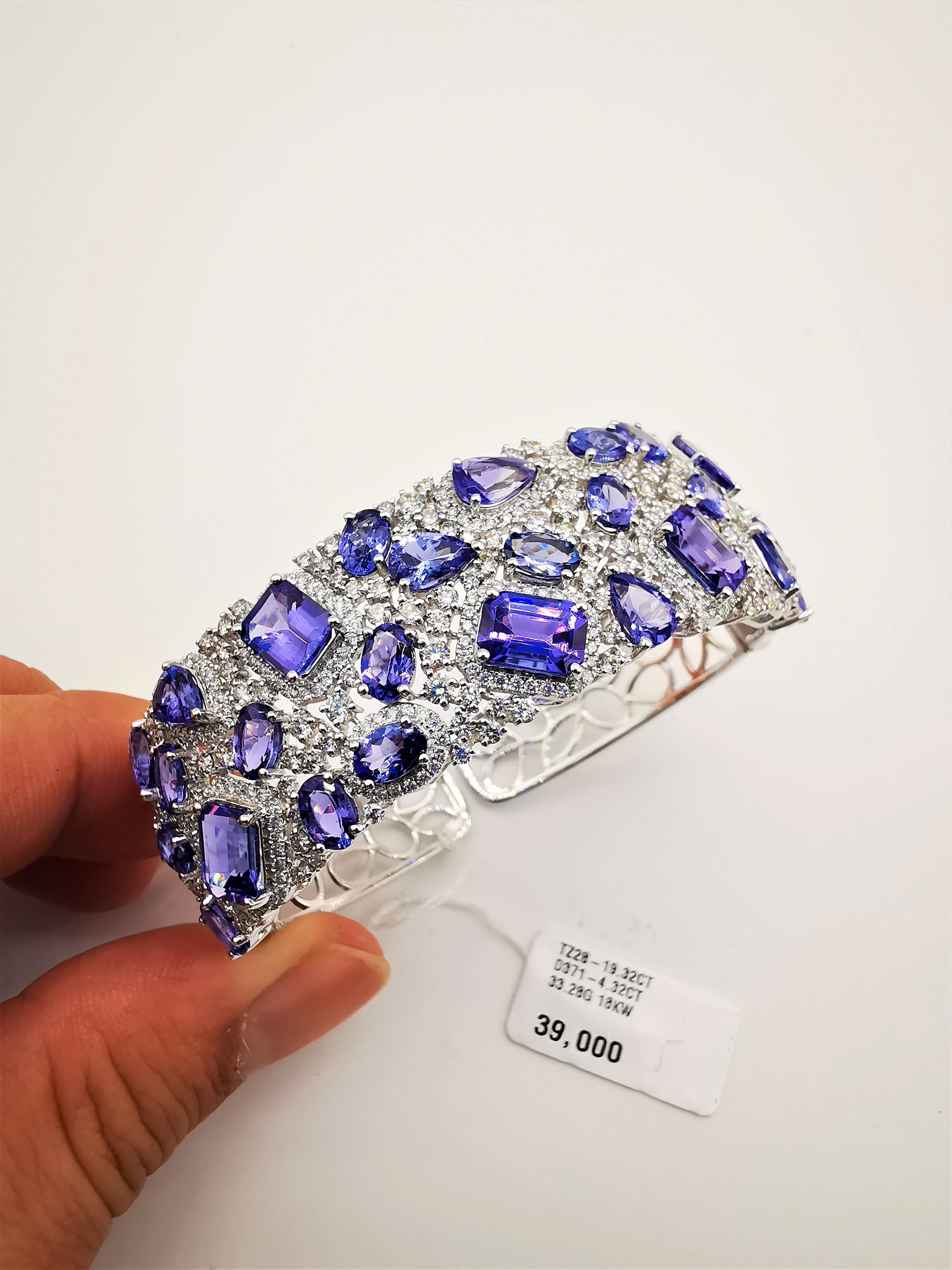 tanzanite bangle bracelet