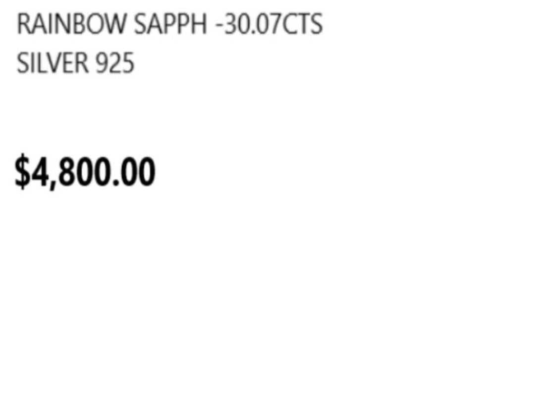 NWT $4, 800 Fancy Glittering 30CT Rainbow Sapphire Bracelet Bangle Cuff For Sale 2