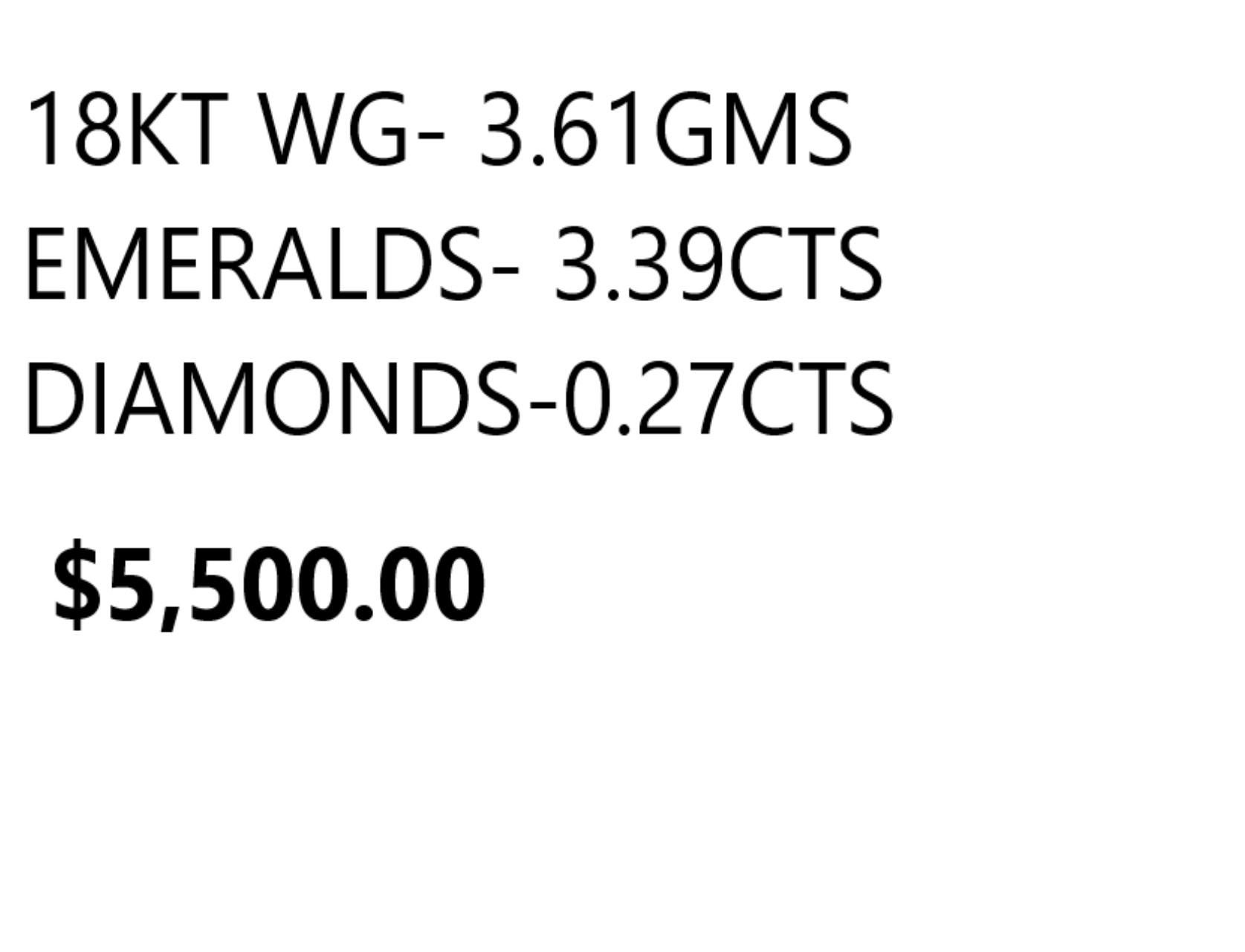 NWT $5, 500 18KT Large Fancy Glittering Emerald Heart Diamond Stud Earrings Neuf - En vente à New York, NY