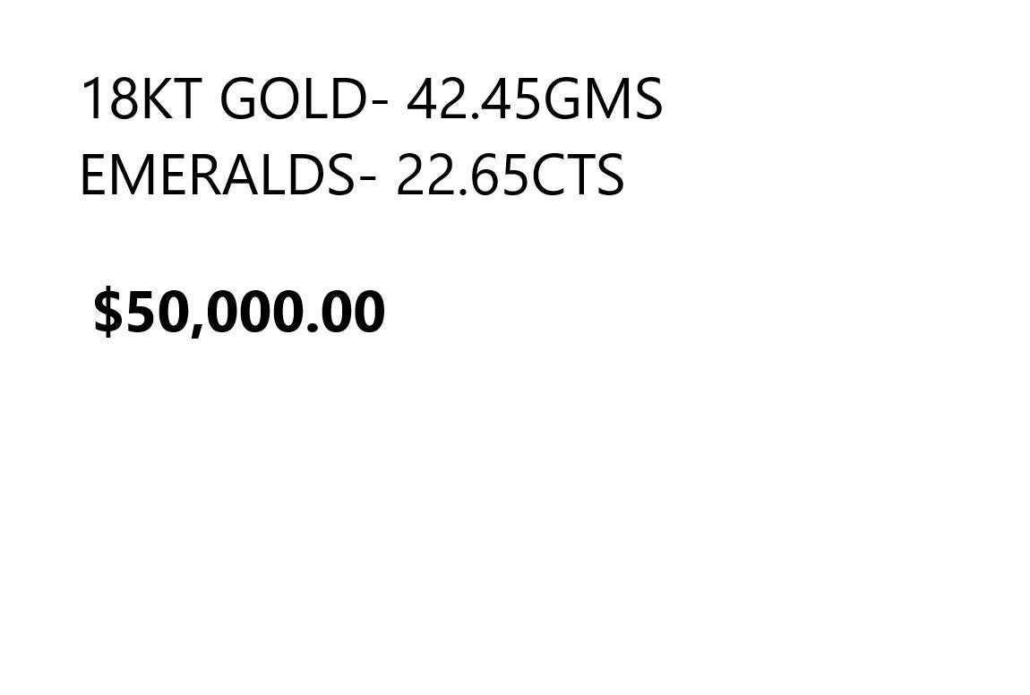 NWT $50, 000 18KT Gold Glitzernde Fancy 22.5CT Smaragd Langer Strang Halskette im Zustand „Neu“ im Angebot in New York, NY