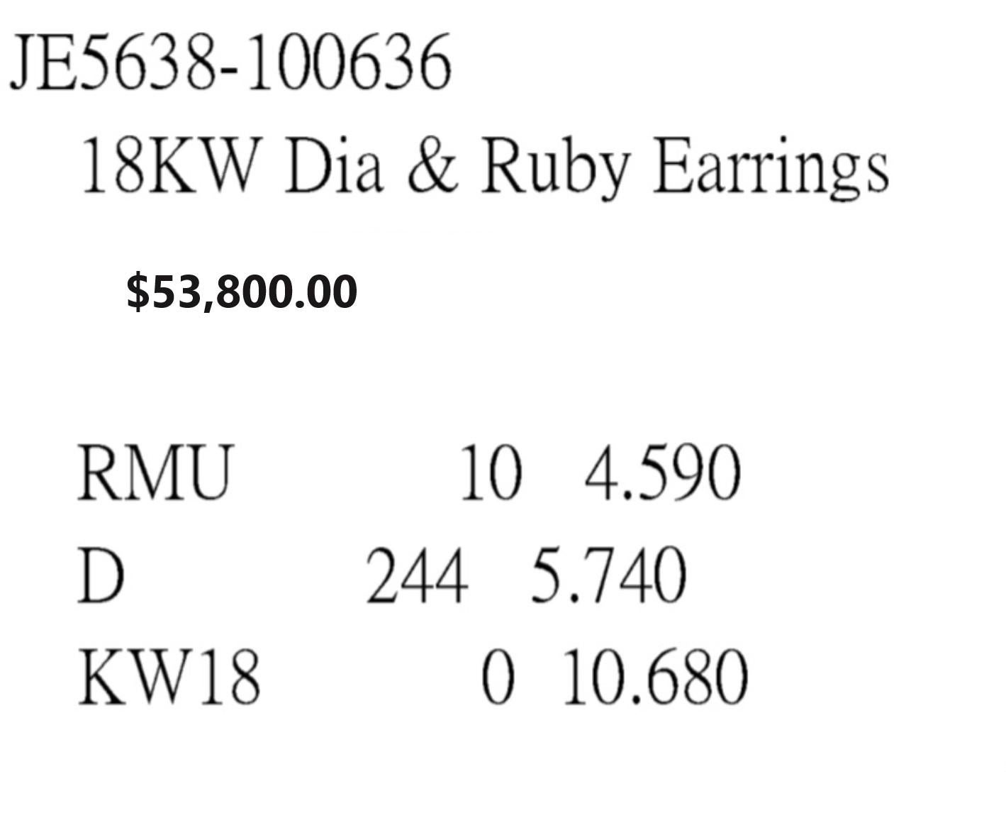 NWT $53, 800 Boucles d'oreilles pendantes en or 18KT Ruby Flower Fancy Rose Cut Diamond Neuf - En vente à New York, NY