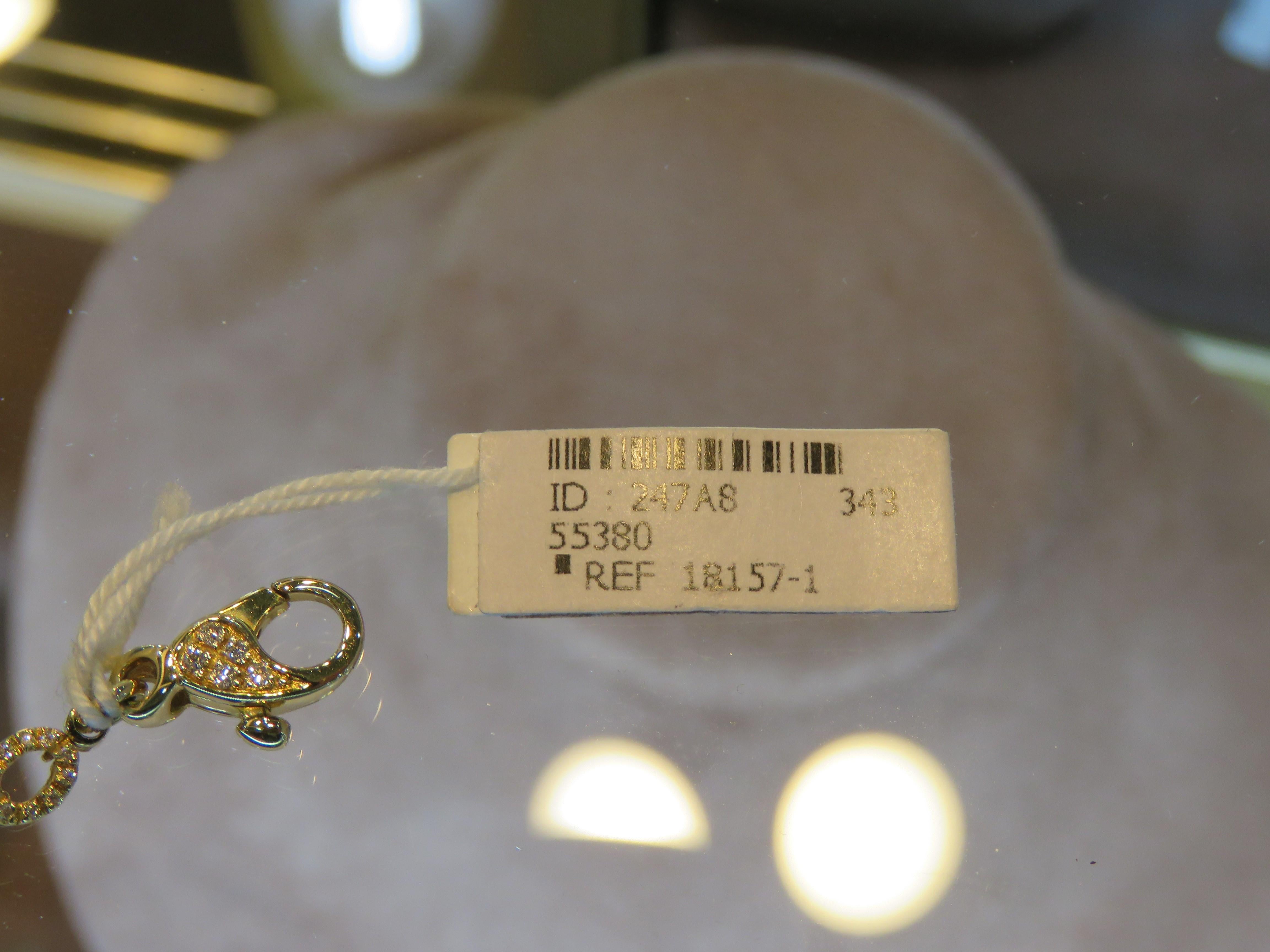 Taglio misto NWT $55, 380 Rare 18KT Gold Fancy Diamond Wrap Bangle Bracciale in vendita