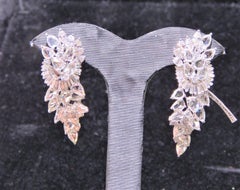 NWT $57, 100 18Kt Gold Fancy 10ct Gorgeous Rare 10ct Rose Cut Diamond Earrings