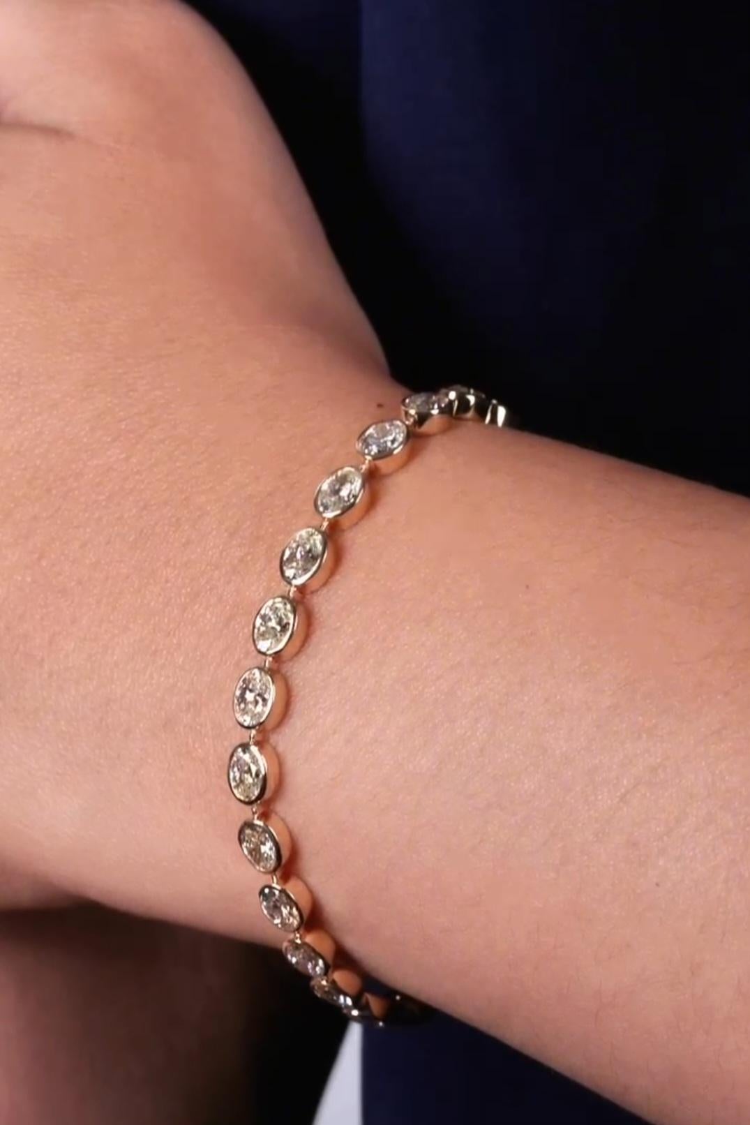 NWT $ 60, 000 Rara Importante Fantasía 18KT Oro Amarillo Diamante Pulsera de Tenis Corte mixto en venta