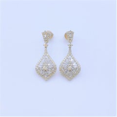 Magnifiques pendants d'oreilles en or 18 carats avec diamants pailletés rares, neuves avec étiquette, 6 919 $