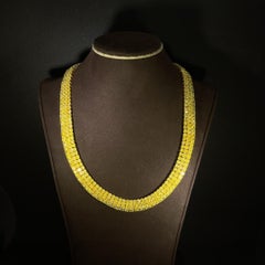 NWT $850, 000 18kt Gold Gorgeous Gia Fancy Yellow Diamond Necklace