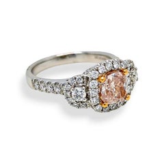 NWT $88 000 18KT Gold Rare GIA Certified Magnificent Fancy Pink Diamond Ring