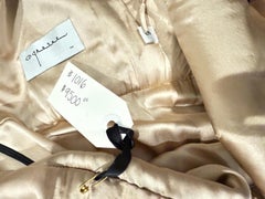 NWT $9, 500 CD Greene Couture 2000s Size 4 / 6 Black Nude Silk Lace Vintage Gown