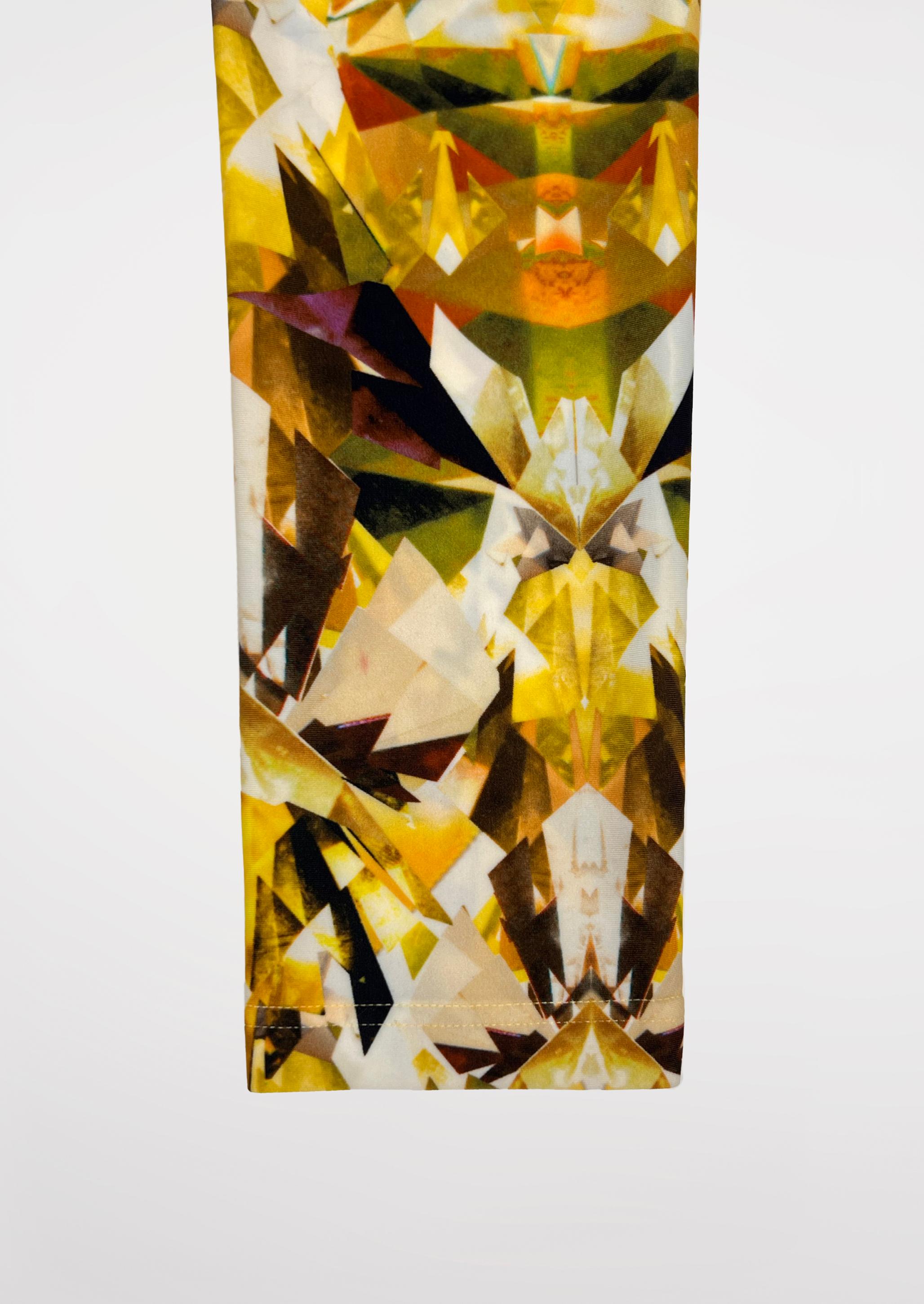 NWT Colección de leggings con estampado de caleidoscopio de cristal de Alexander McQueen: S/S 2009 en venta 2