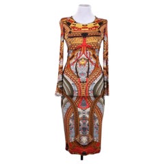 NWT Alexander McQueen SS 2010 „Samurai“-Kleid mit Print, neu mit Etiketten