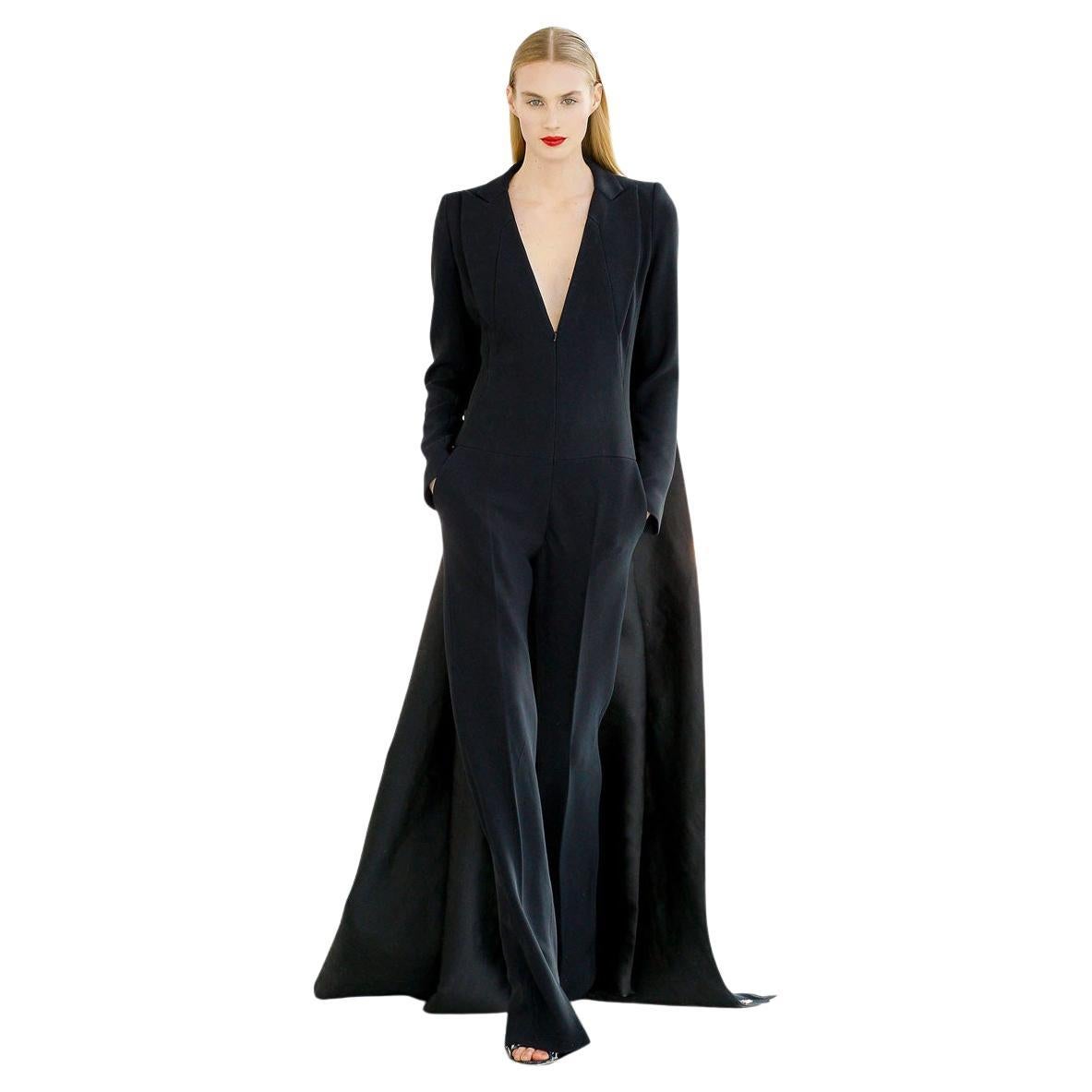NWT Antonio Berardi "Finale" Jumpsuit with Dramatic Train Red Carpet Dressing For Sale