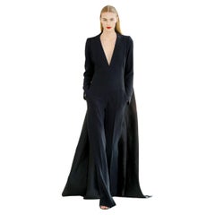 NWT Antonio Berardi "Finale" Jumpsuit with Dramatic Train Red Carpet Dressing