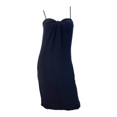 NWT Brandon Maxwell Spring 2018 Runway Size 2 / 4 Black Silk Dress LBD