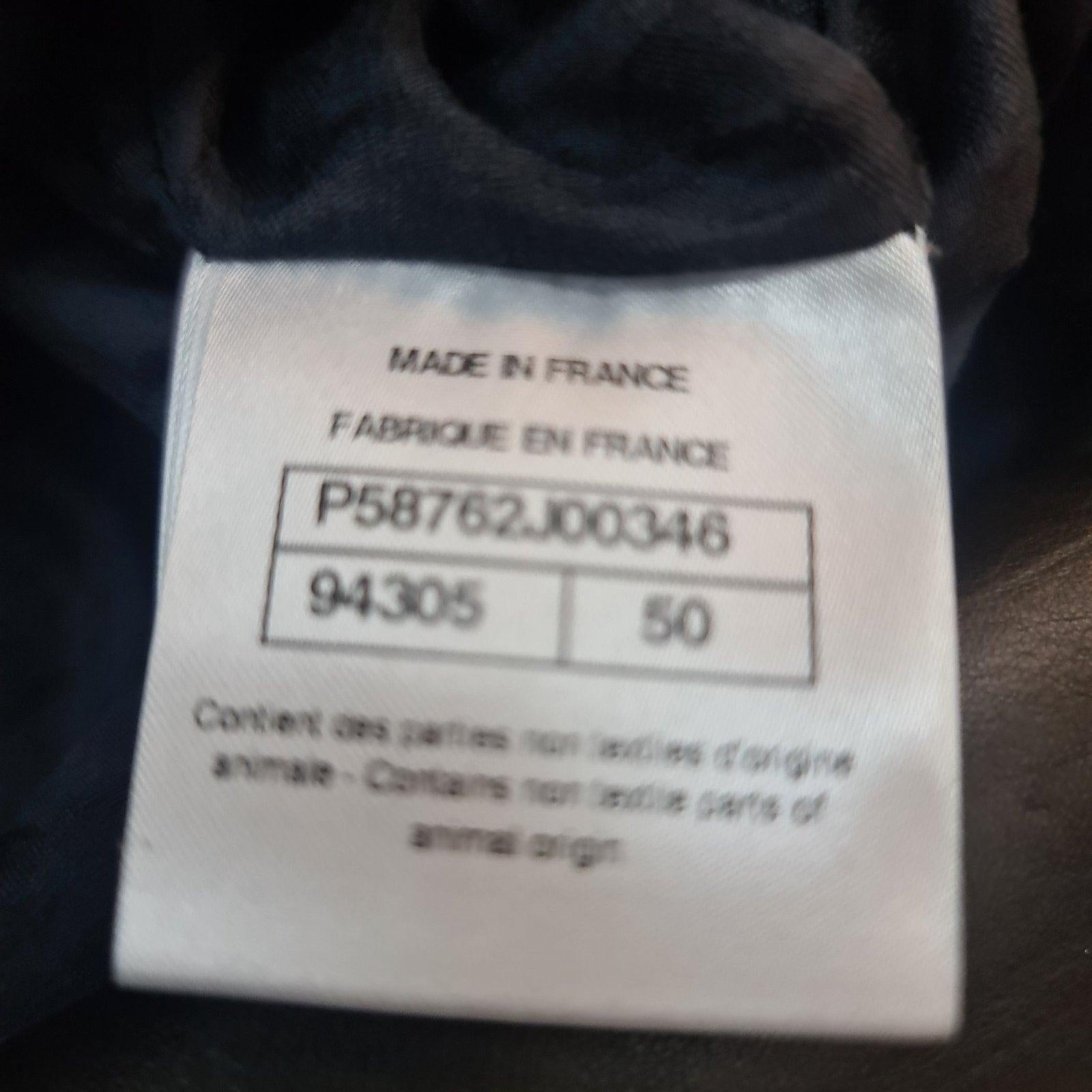 NWT Chanel 18S Schwarz Lammfell Mini Kleid Sz.50 im Angebot 3