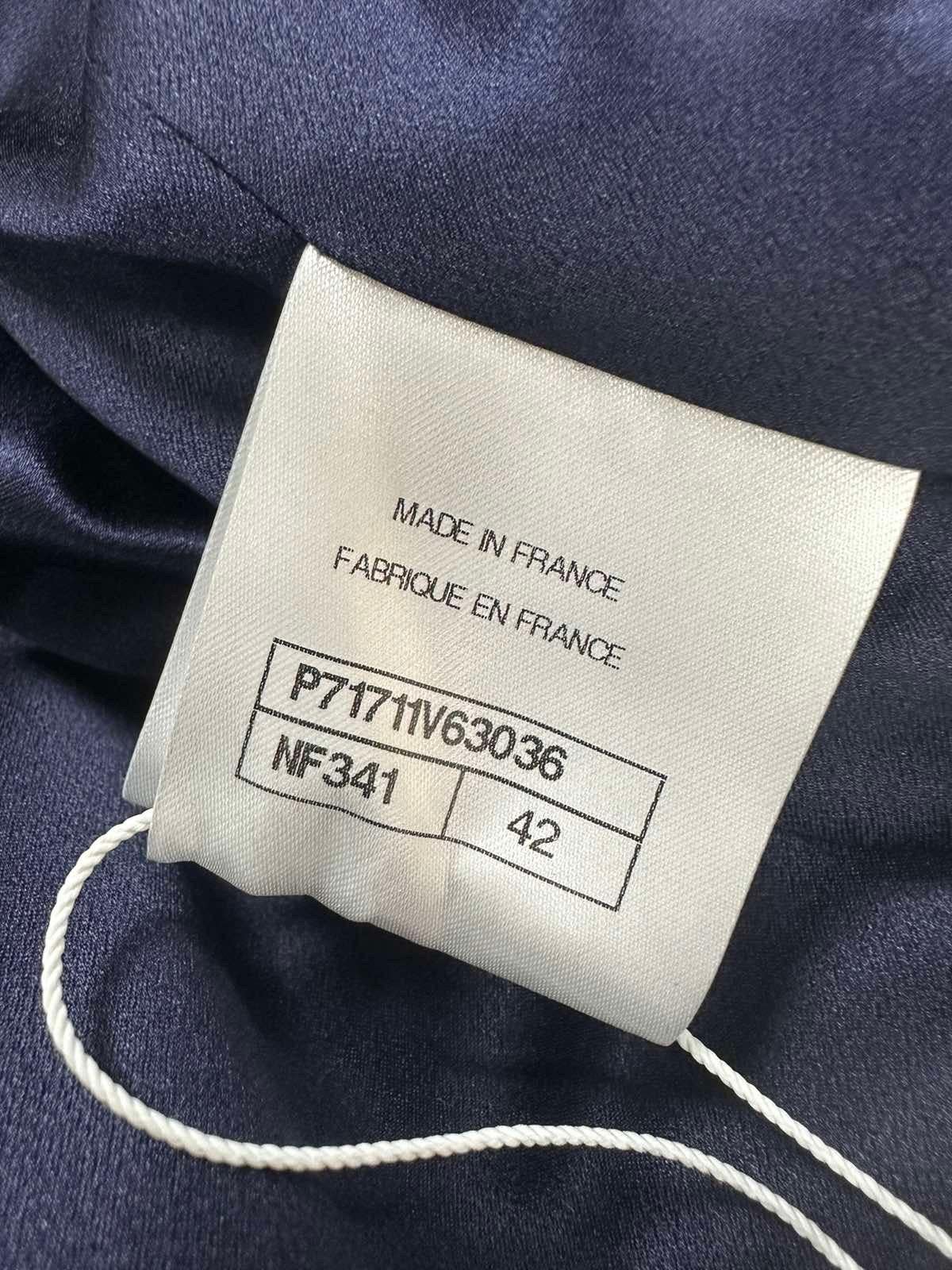 NWT Chanel 2021 Tweed Pattern Coat Sz.42 For Sale 4