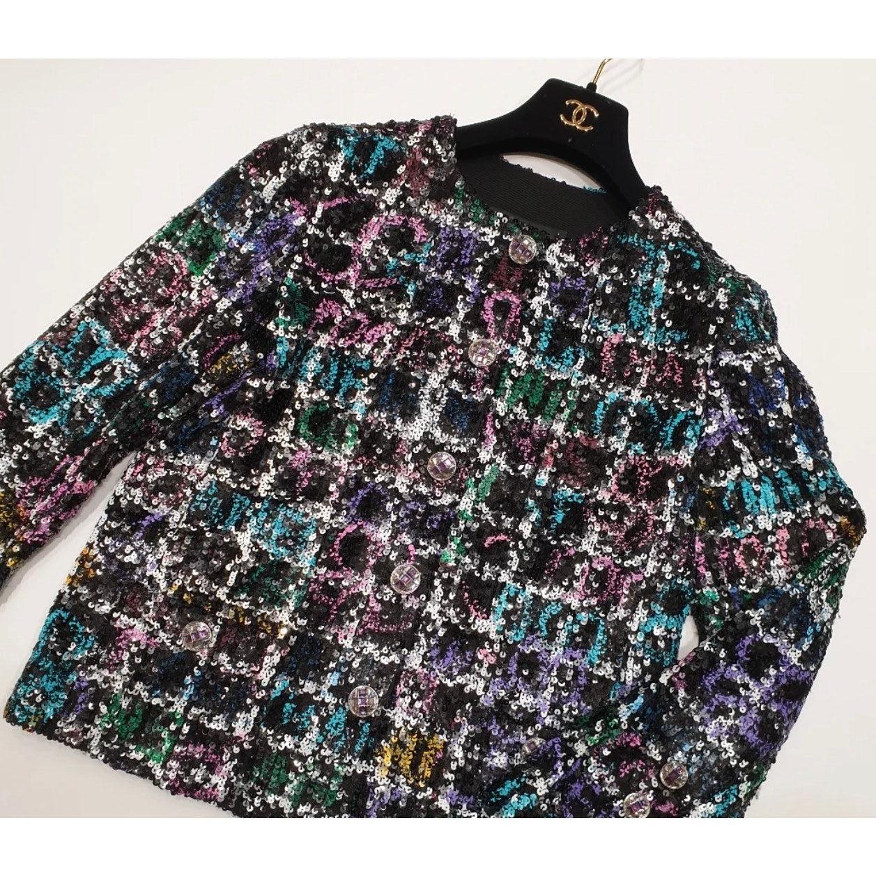 NWT Chanel 2022 Florence, Giacca con paillettes, Taglia 36 in vendita 5
