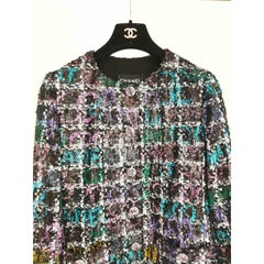 NWT CHANEL 2022 Florence Sequin Jacket, Size 36