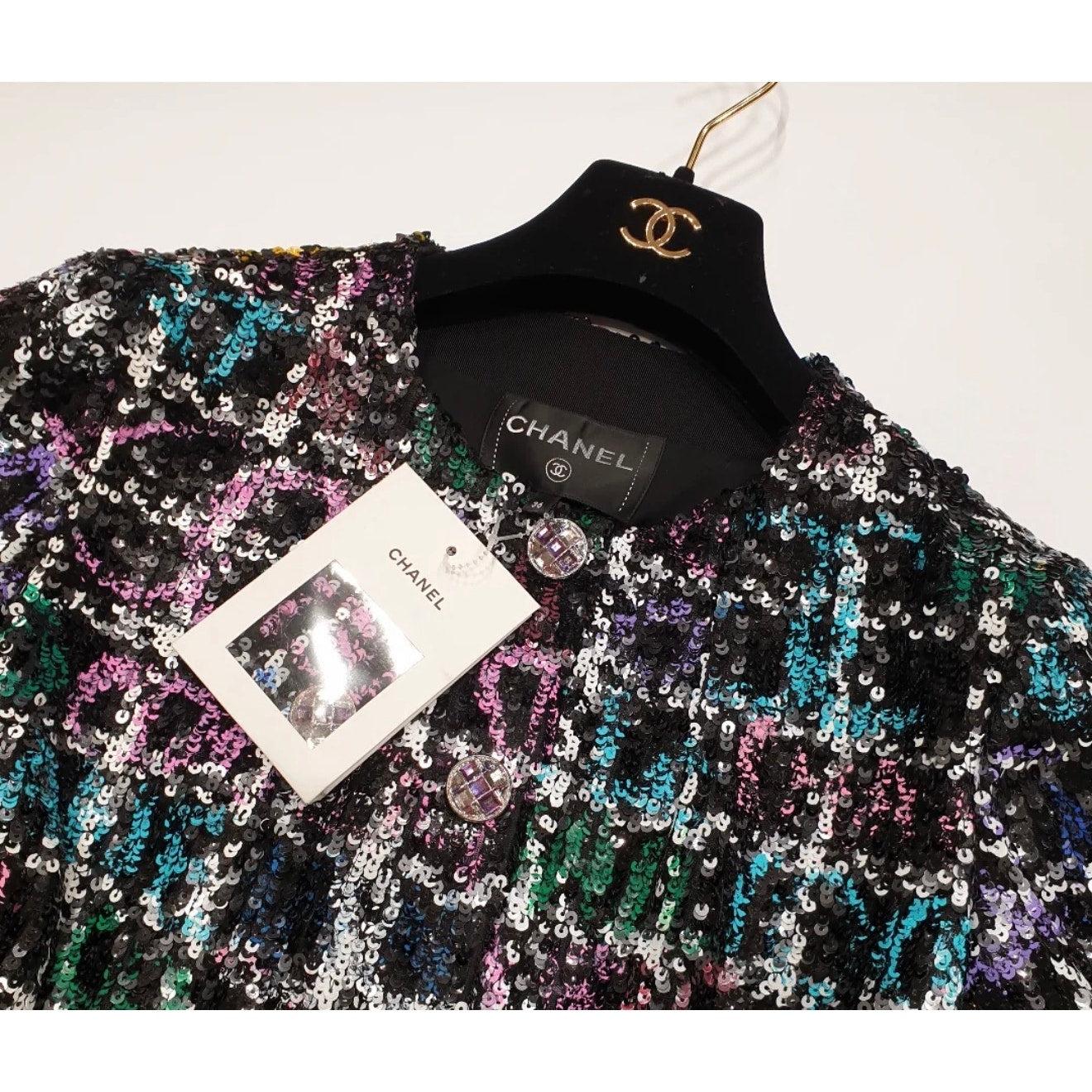 NWT Chanel 2022 Florence, Giacca con paillettes, Taglia 36 in vendita 4