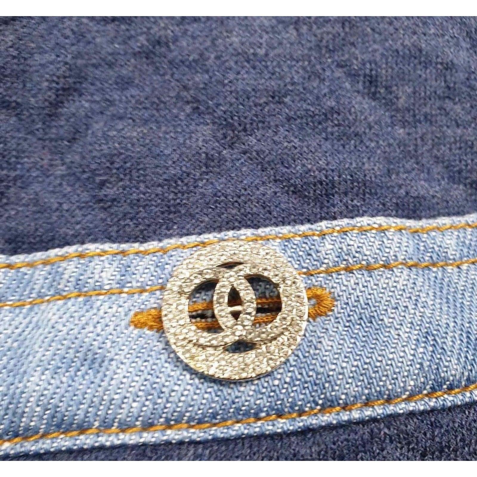 NWT Chanel 20P Giacca di jeans Sz.40 in vendita 1