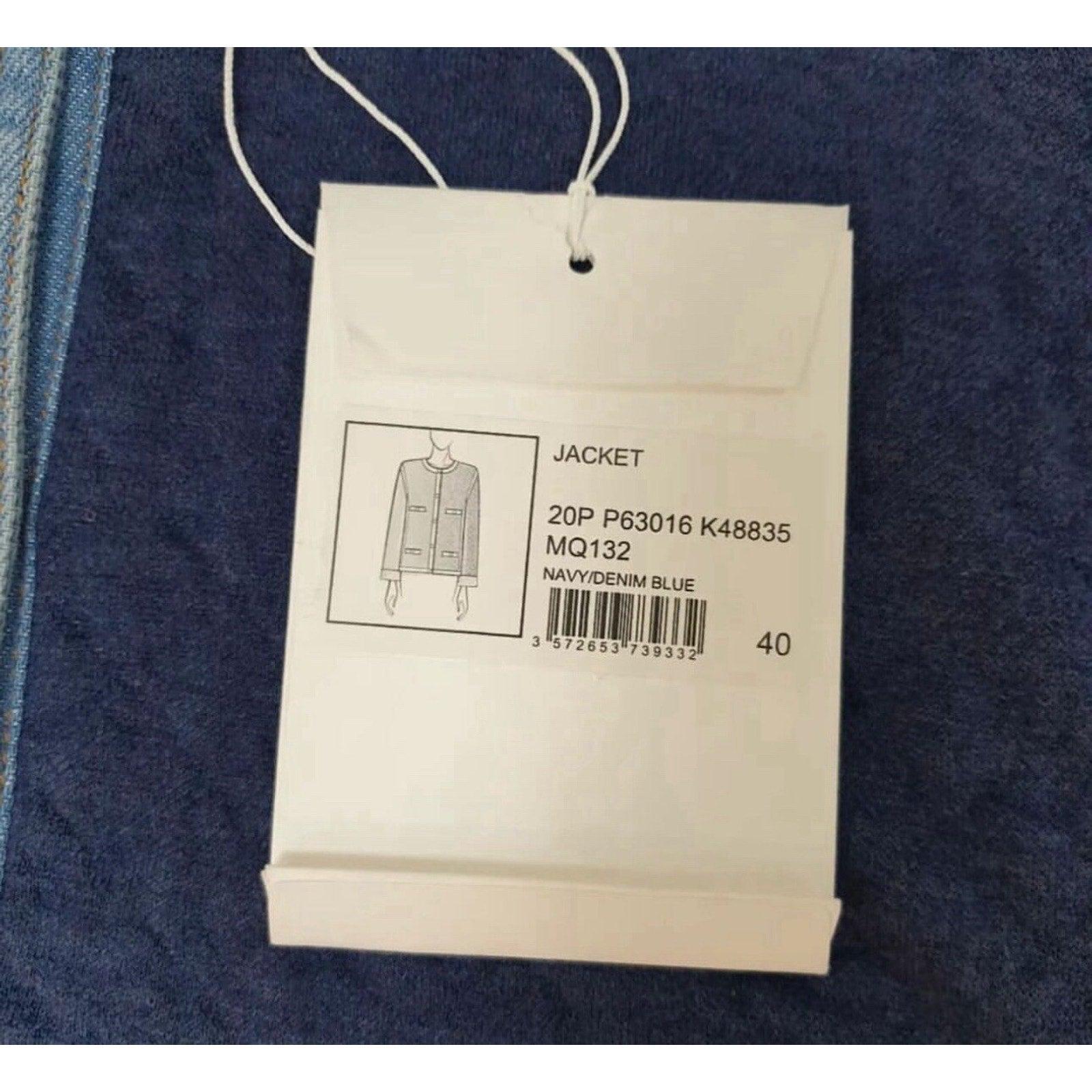 NWT Chanel 20P Giacca di jeans Sz.40 in vendita 2