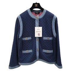 NWT CHANEL 20P Denim Jacket Sz.40