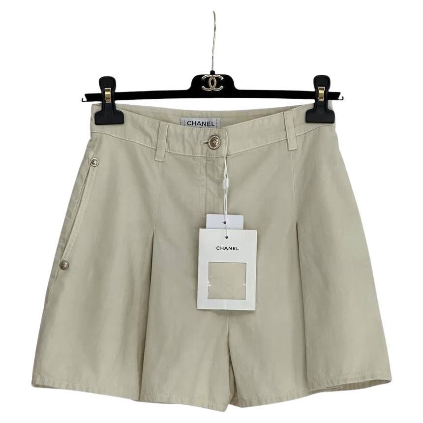 NWT Chanel Beige Shorts - Size 34