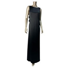 NWT CHANEL Bias Cut 2017 Ruffle Strap Silk Black Slip Dress Sz.38