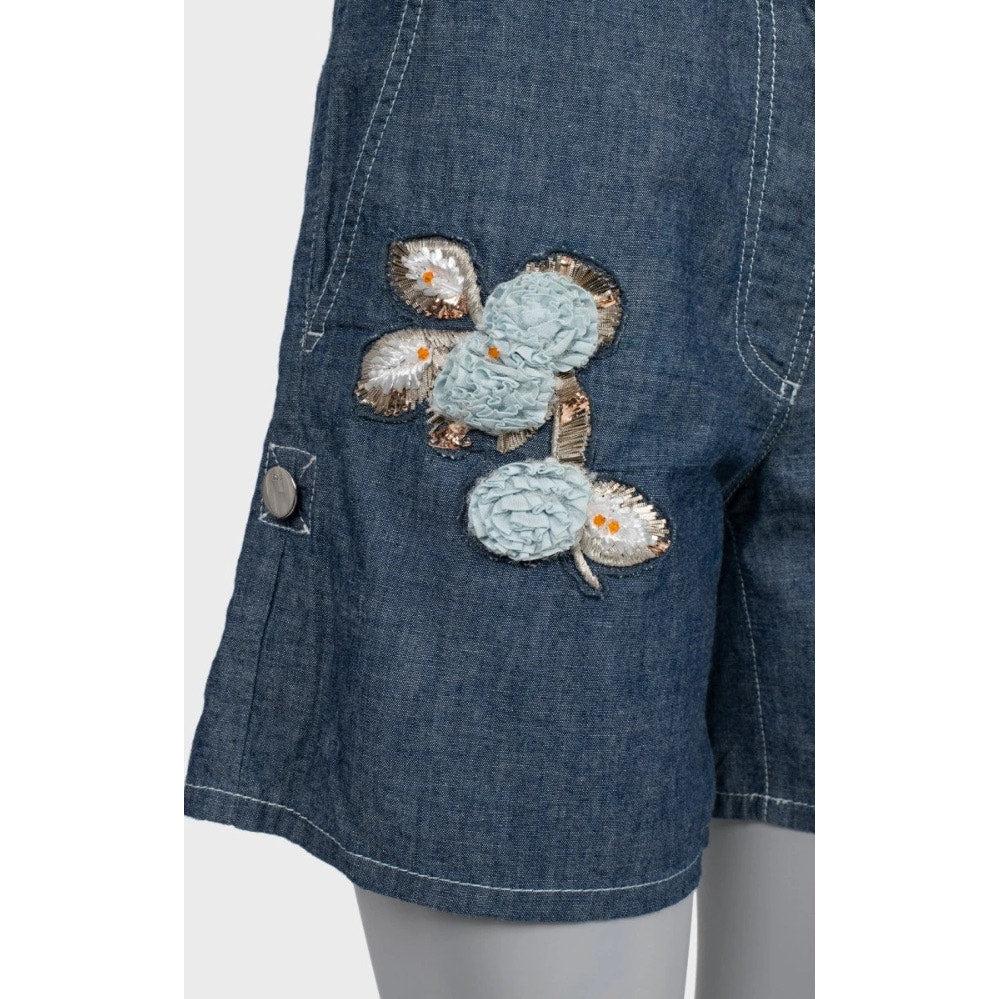 NWT Christian Dior Denim Shorts with Patches - Size 40/ S Neuf - En vente à Krakow, PL