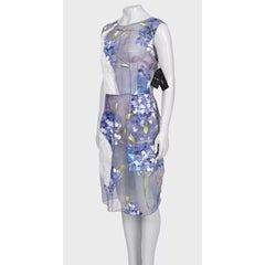 NWT Dolce & Gabbana Sheer Silk Floral Dress Size 44/L