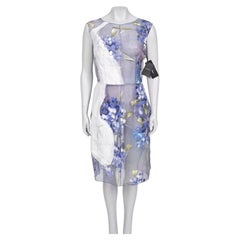 NWT Dolce & Gabbana Sheer Silk Floral Dress Size 44/L