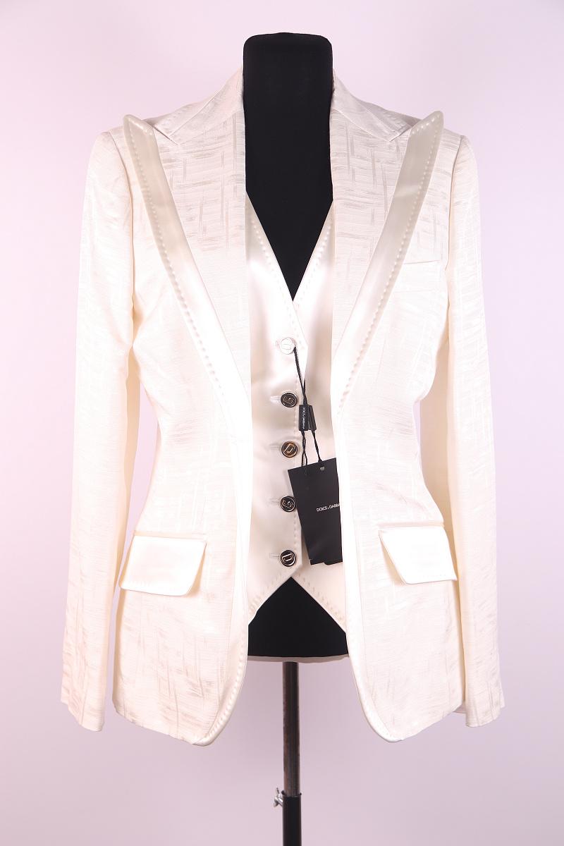 NWT Traje de seda Dolce & Gabbana en venta 3
