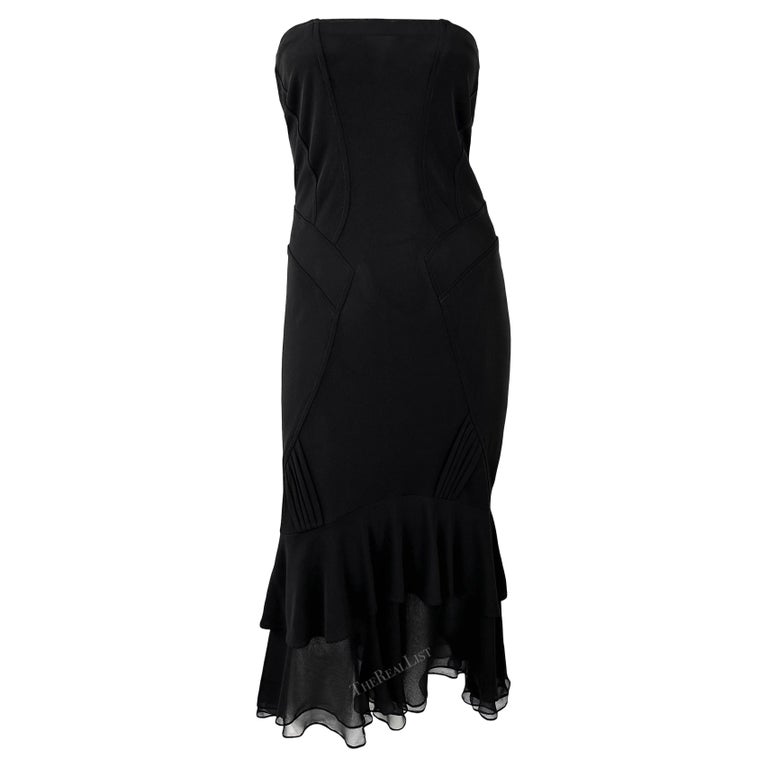 navy blue dress for baby girl Y2K Ruffle Mini Dress