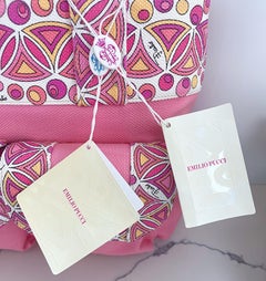 NWT Emilio Pucci 2000s Bubblegum Pink Kaleidoscope Mosaic Satchel Handbag Purse