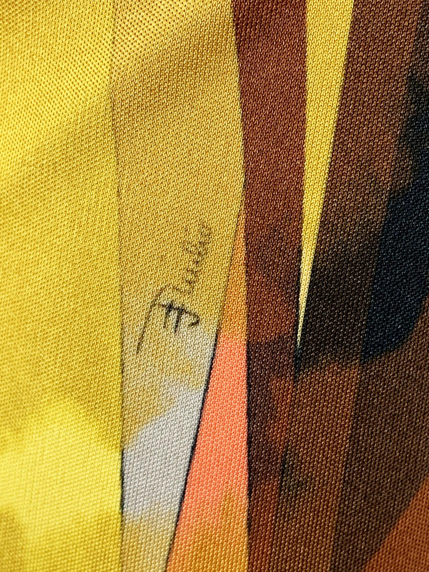 NWT Emilio Pucci 90's Stretch Jersey Print Open Back Maxi Dress It 38 - US 4 3