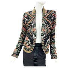 NWT Emilio Pucci Fully Embellished Geometric Beaded & Embroidered Jacket 40 US 6