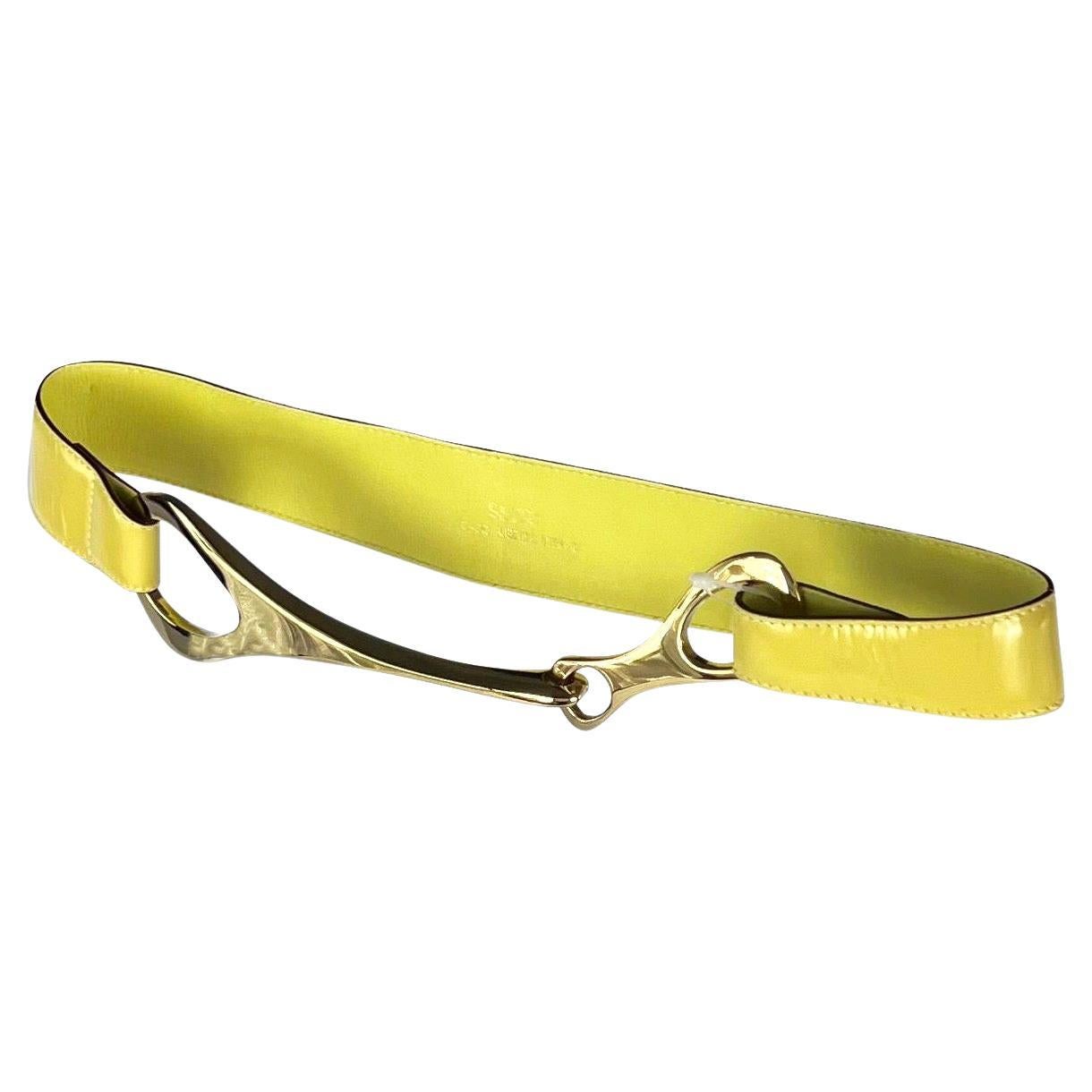 yellow gucci belt