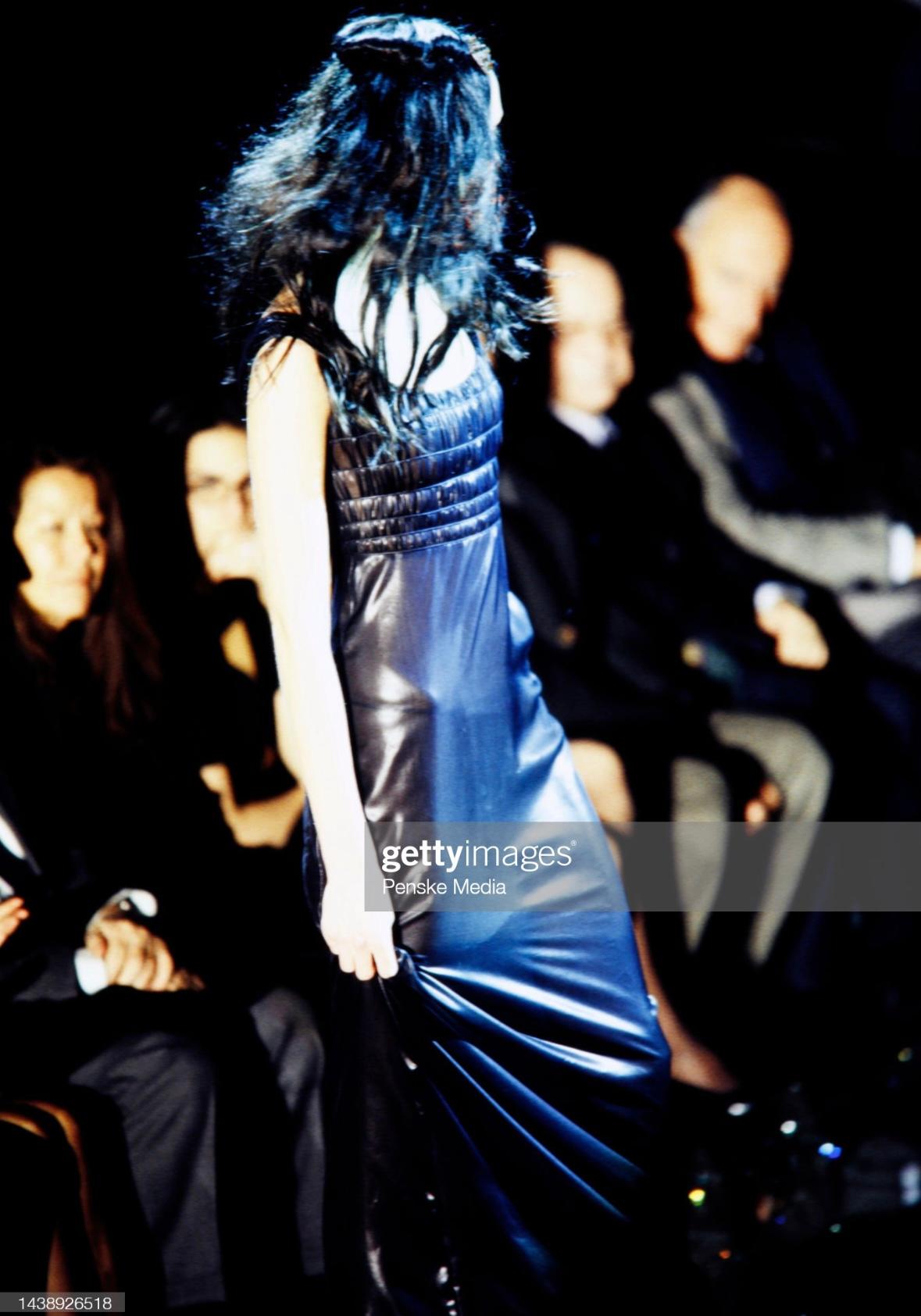 NWT F/W 1998 Gianni Versace by Donatella Black Rhinestone Side Slit Medusa Gown For Sale 5