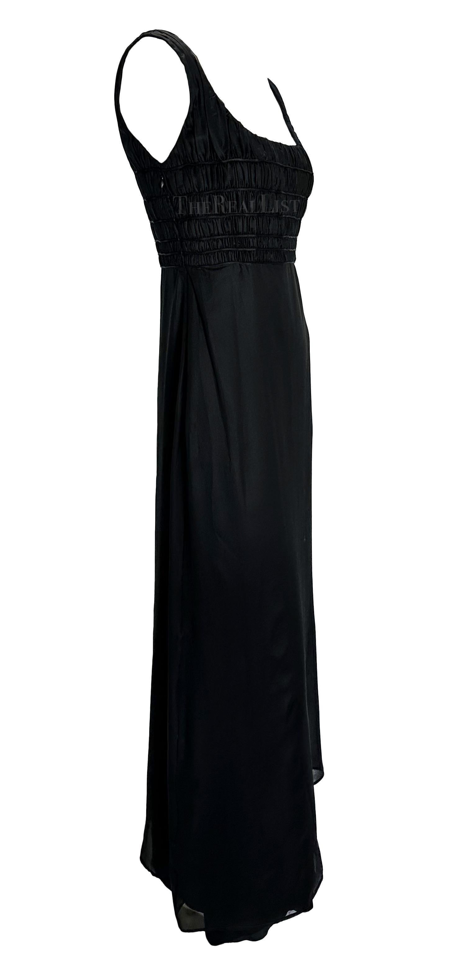 Robe Méduse noire fendue sur le côté Gianni Versace by Donatella, neuve avec étiquette, A/H 1998 en vente 6