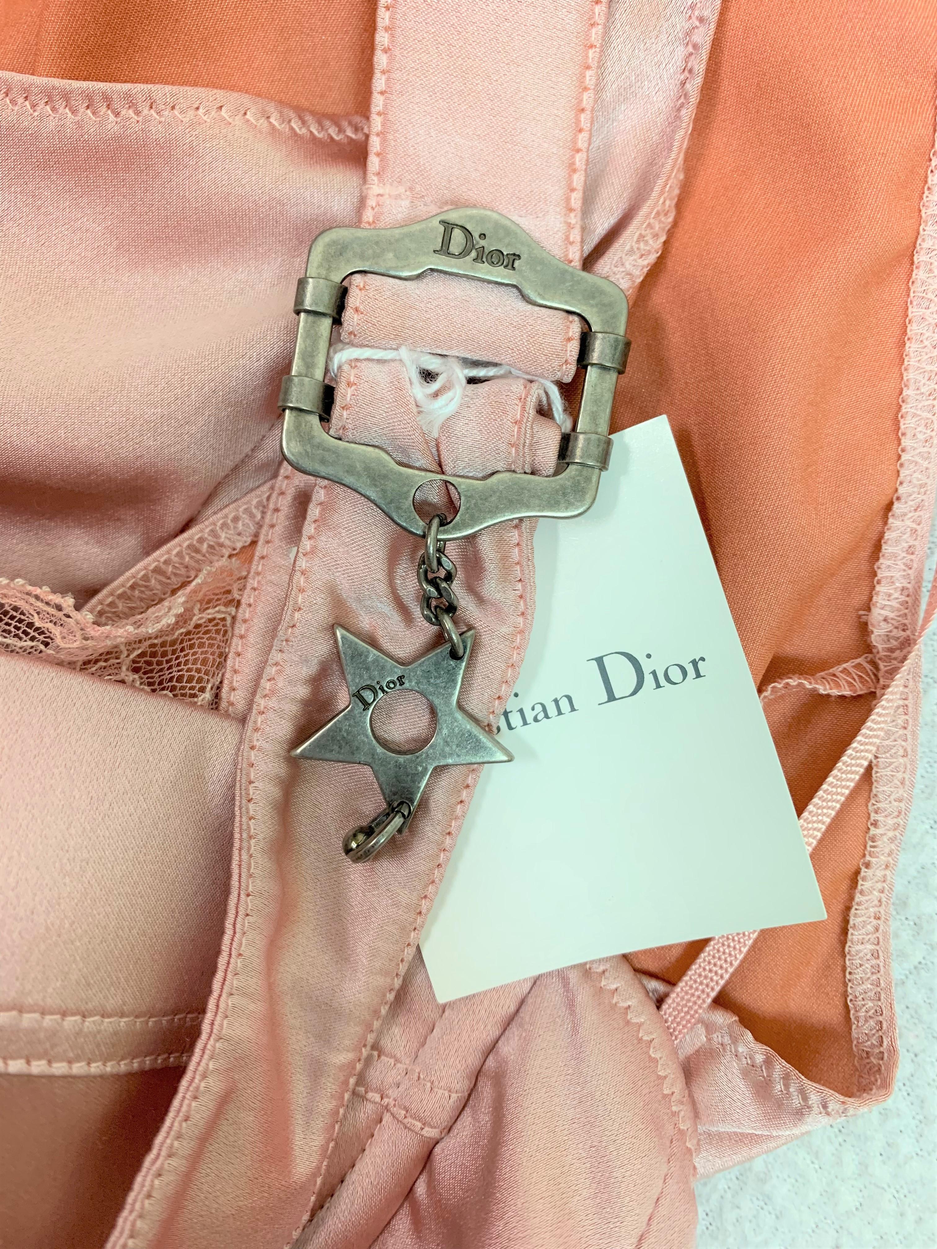 NWT F/W 2003 Christian Dior John Galliano Baby Pink Corset Hardcore Bodysuit Neuf à Yukon, OK