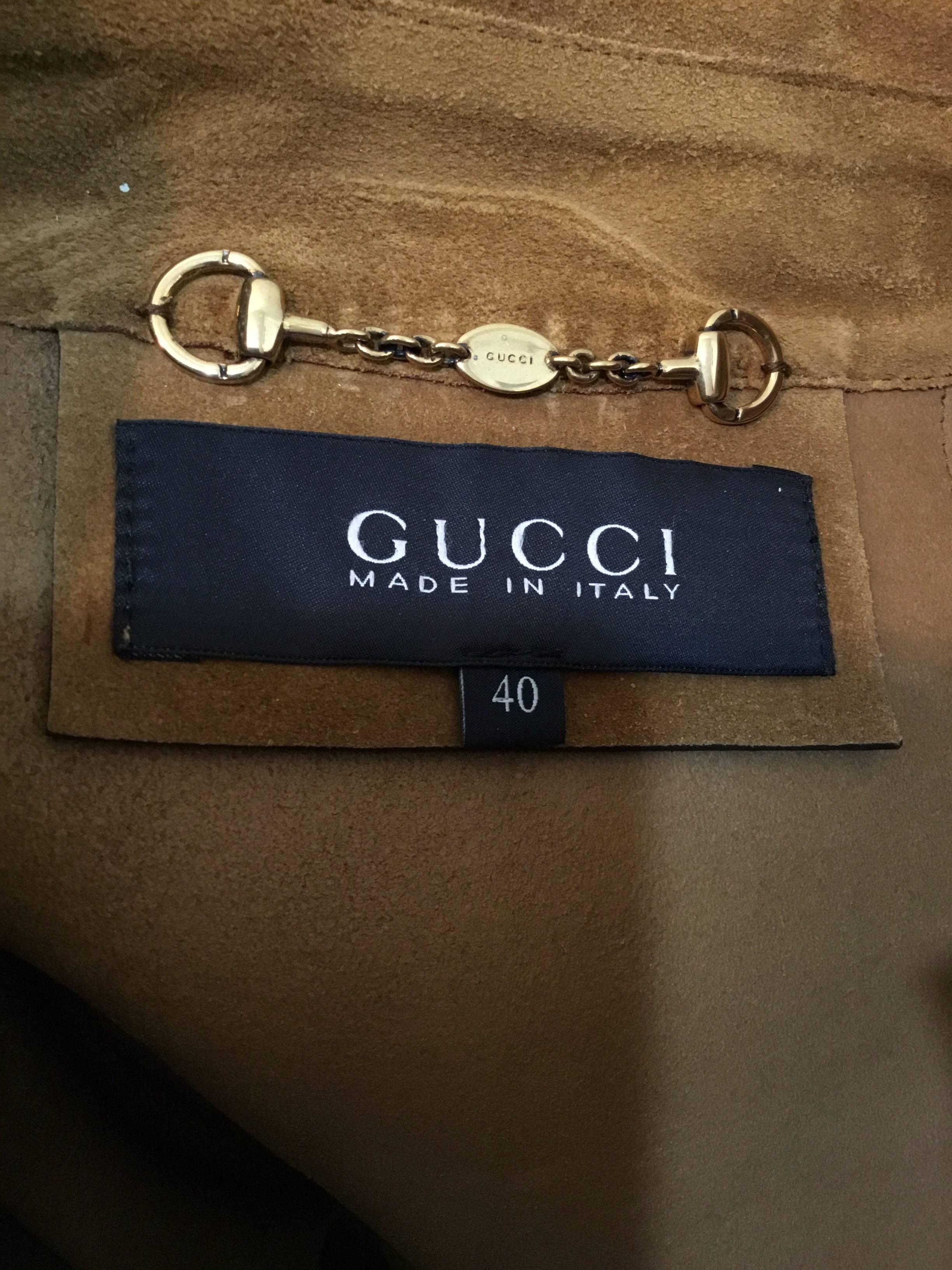 Gucci Suede Leather Belted Coat, Winter 2015 3
