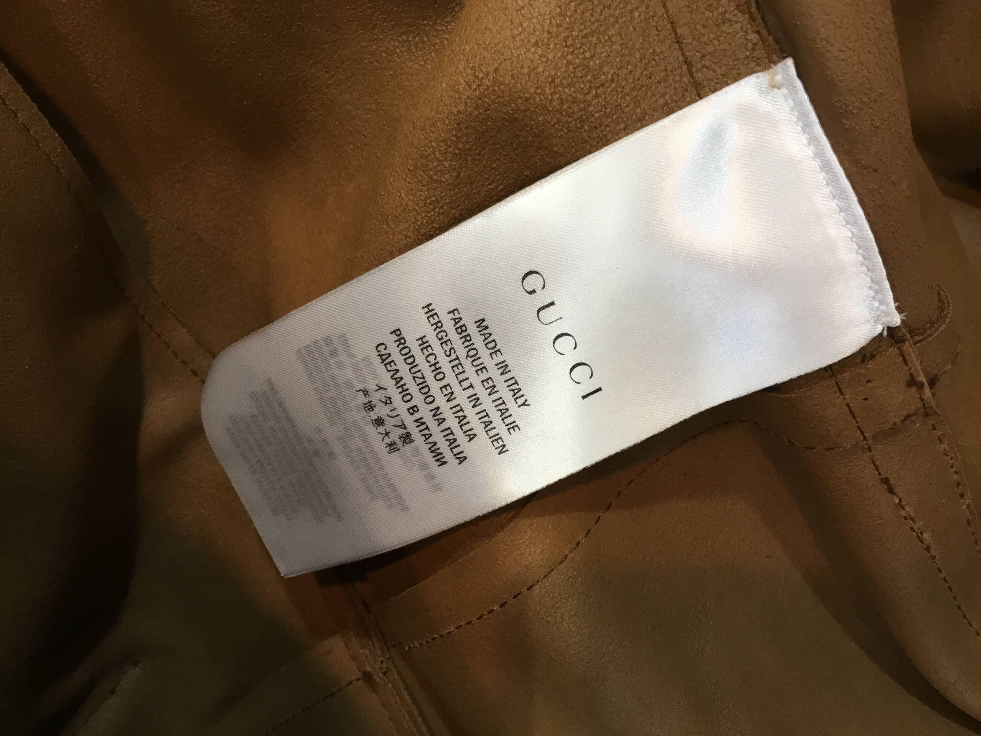 Gucci Suede Leather Belted Coat, Winter 2015 4